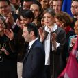 Gabrielle Guallar, la femme de Benoit Hamon, assiste au meeting de Bercy à l'AccorHotels Arena à Paris, France, le 19 mars 2017. © Lionel Urman/Bestimage