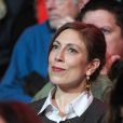 Gabrielle Guallar, la femme de Benoit Hamon, assiste au meeting de Bercy à l'AccorHotels Arena à Paris, France, le 19 mars 2017. © Lionel Urman/Bestimage