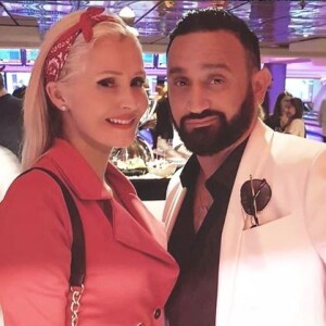 Tatiana-Laurence Delarue avec Cyril Hanouna lors de la soirée H20 à Paris, le 21 juin 2018.