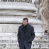 Bernard Montiel - Sorties de l'église de la Madeleine après les obsèques de Johnny Hallyday à Paris - Le 9 décembre 2017