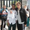 Kailand Morris (fils de Stevie Wonder) et Elias Becker - People a la sortie du défilé de mode Dior Homme collection Printemps-Eté 2019 à la Garde Républicaine lors de la fashion week à Paris, le 23 juin 2018.