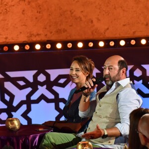 Exclusif - Jamel Debbouze, Julia Vignali et son compagnon Kad Merad - Les célébrités lors du festival "Marrakech du Rire 2018" à Marrakech, Maroc, le 24 juin 2018. © Rachid Bellak/Bestimage