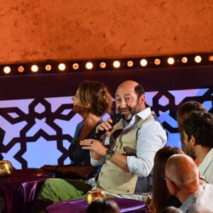 Exclusif - Jamel Debbouze, Julia Vignali et son compagnon Kad Merad - Les célébrités lors du festival "Marrakech du Rire 2018" à Marrakech, Maroc, le 24 juin 2018. © Rachid Bellak/Bestimage