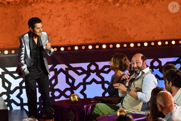 Exclusif - Jamel Debbouze, Julia Vignali et son compagnon Kad Merad - Les célébrités lors du festival "Marrakech du Rire 2018" à Marrakech, Maroc, le 24 juin 2018. © Rachid Bellak/Bestimage