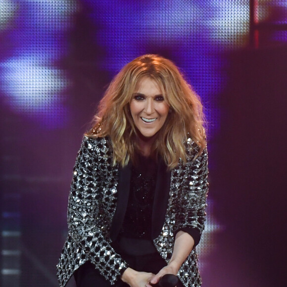 Céline Dion en concert à l'AccorHotels Arena, Paris le 4 juillet 2017. © Lionel Urman/Bestimage