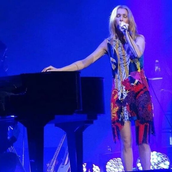 Céline Dion lors de son concert à Tokyo le 26 juin 2018