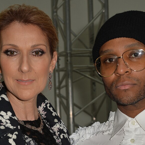 Céline Dion et Law Roach (le nouveau styliste de Céline Dion) - People Front Row du défilé de mode Haute-Couture automne-hiver 2016/2017 "Giambattista Valli" à Paris le 4 juillet 2016 . CVS-Veeren / Bestimage