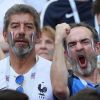 Michel Cymes, Bruno Solo lors de France-Argentine en 8e de finale de la Coupe du monde de football le 30 juin 2018 à Kazan en Russie. © Cyril Moreau/Bestimage