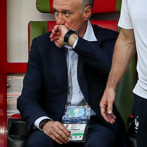 Didier Deschamps lors de France-Argentine en 8e de finale de la Coupe du monde de football le 30 juin 2018 à Kazan en Russie. © Cyril Moreau/Bestimage