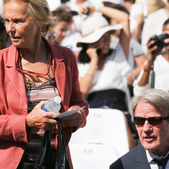 Bernard Kouchner et sa femme Christine Ockrent - Cérémonie d'entrée de Simone Veil et de son époux Antoine Veil au Panthéon à Paris le 1er juillet 2018 © Hamilton / Pool / Bestimage