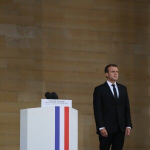 Emmanuel Macron, président de la République - Cérémonie d'entrée de Simone Veil et de son époux Antoine Veil au Panthéon à Paris le 1er juillet 2018 © Hamilton / Pool / Bestimage