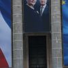Emmanuel Macron, président de la République - Cérémonie d'entrée de Simone Veil et de son époux Antoine Veil au Panthéon à Paris le 1er juillet 2018 © Hamilton / Pool / Bestimage