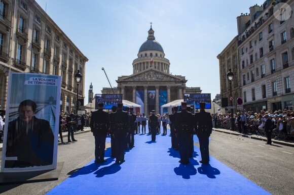 Simone Veil est inhumée aujourd'hui au Panthéon, en compagnie de son mari Antoine Veil. Les deux cercueils seront disposés dans la nef du Panthéon, où le public pourra leur rendre hommage à Paris le 1er juillet 2018 © Eliot Blondet / Pool / Bestimage