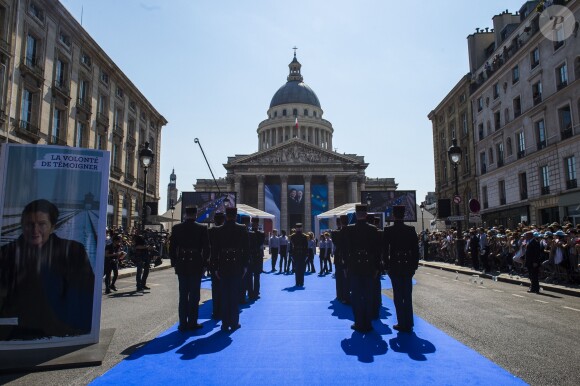 Simone Veil est inhumée aujourd'hui au Panthéon, en compagnie de son mari Antoine Veil. Les deux cercueils seront disposés dans la nef du Panthéon, où le public pourra leur rendre hommage à Paris le 1er juillet 2018 © Eliot Blondet / Pool / Bestimage