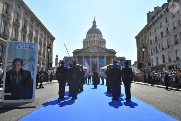 Simone Veil est inhumée aujourd'hui au Panthéon, en compagnie de son mari Antoine Veil. Les deux cercueils seront disposés dans la nef du Panthéon, où le public pourra leur rendre hommage à Paris le 1er juillet 2018 © Eliot Blondet / Pool / Bestimage