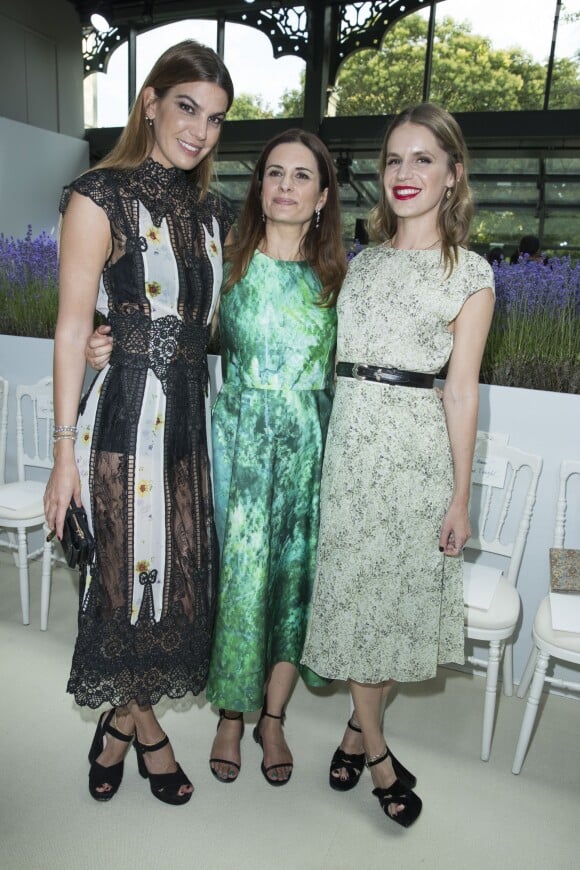 Bianca Brandolini d'Adda, Livia Firth et Eugenie Niarchos au défilé de mode Giambattista Valli haute couture collection automne-hiver 2018-2019 lors de la fashion week à Paris, le 2 juillet 2018. © Olivier Borde/Bestimage