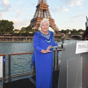 Line Renaud - Soirée du 90e anniversaire de Line Renaud sur le bateau Potel & Chabot "Pavillon Seine" à Paris le 2 juillet 2018. © Coadic Guirec/Bestimage