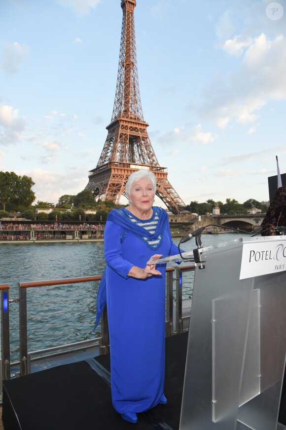 Line Renaud - Soirée du 90e anniversaire de Line Renaud sur le bateau Potel & Chabot "Pavillon Seine" à Paris le 2 juillet 2018. © Coadic Guirec/Bestimage