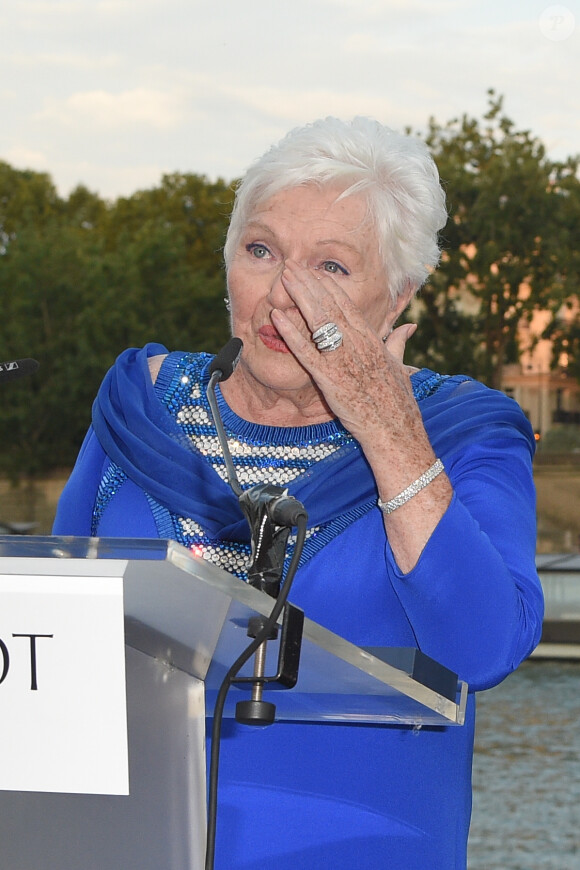 Line Renaud - Soirée du 90e anniversaire de Line Renaud sur le bateau Potel & Chabot "Pavillon Seine" à Paris le 2 juillet 2018. © Coadic Guirec/Bestimage