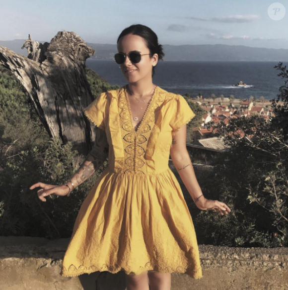 Alizée à Ajaccio en Corse fin juillet 2017.
