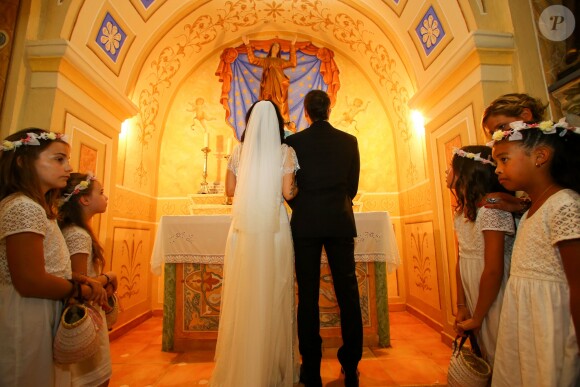 Exclusif - Prix spécial - Mariage religieux en l'église de Villanova d' Alizée et Grégoire Lyonnet - Villanova le 18 juin 2016 © Olivier Huitel - Olivier Sanchez / Bestimage - Crystal 18/06/2016 - Villanova