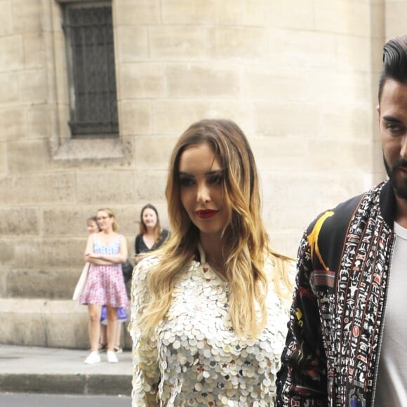 Nabilla Benattia et son compagnon Thomas Vergara - Défilé de mode "Jean Paul Gaultier", collection Haute-Couture automne-hiver 2018/2019, à Paris. Le 4 juillet 2018 © CVS-Veeren / Bestimage