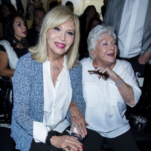 Amanda Lear et Line Renaud - Défilé de mode "Jean Paul Gaultier", collection Haute-Couture automne-hiver 2018/2019, à Paris. Le 4 juillet 2018 © Olivier Borde / Bestimage