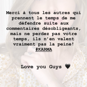 Caroline Receveur répond à ses détracteurs - 5 juillet 2018, Insta Story