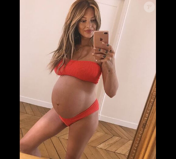 Caroline Receveur enceinte et rayonnante en bikini - Instagram, 26 juin 2018