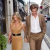 Exclusif - Chris Pine et sa compagne Annabelle Wallis ont été aperçus main dans la main dans les rues de Londres, le 4 juillet 2018.