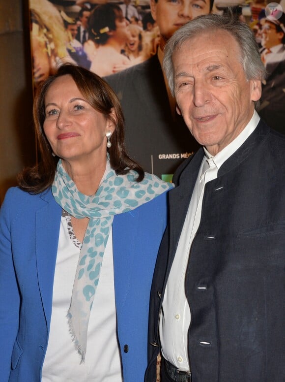 Ségolène Royal et Constantin Costa-Gavras - Photocall à l'occasion de la visite privée de l'exposition "Scorsese" à la cinémathèque française à Paris, le 13 octobre 2015.