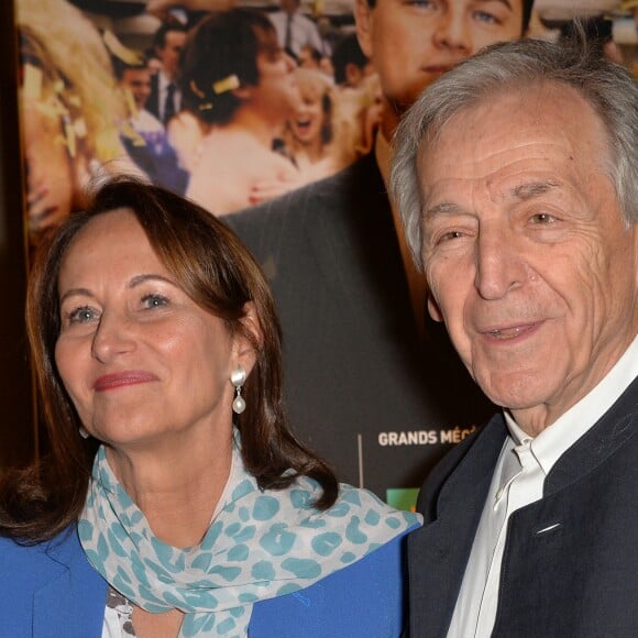 Ségolène Royal et Constantin Costa-Gavras - Photocall à l'occasion de la visite privée de l'exposition "Scorsese" à la cinémathèque française à Paris, le 13 octobre 2015.