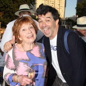 Marion Game et Stéphane Plaza - 6e édition du Trophée de la Pétanque Gastronomique au Paris Yacht Marina à Paris, France, le 28 juin 2018. © Philippe Baldini/Bestimage