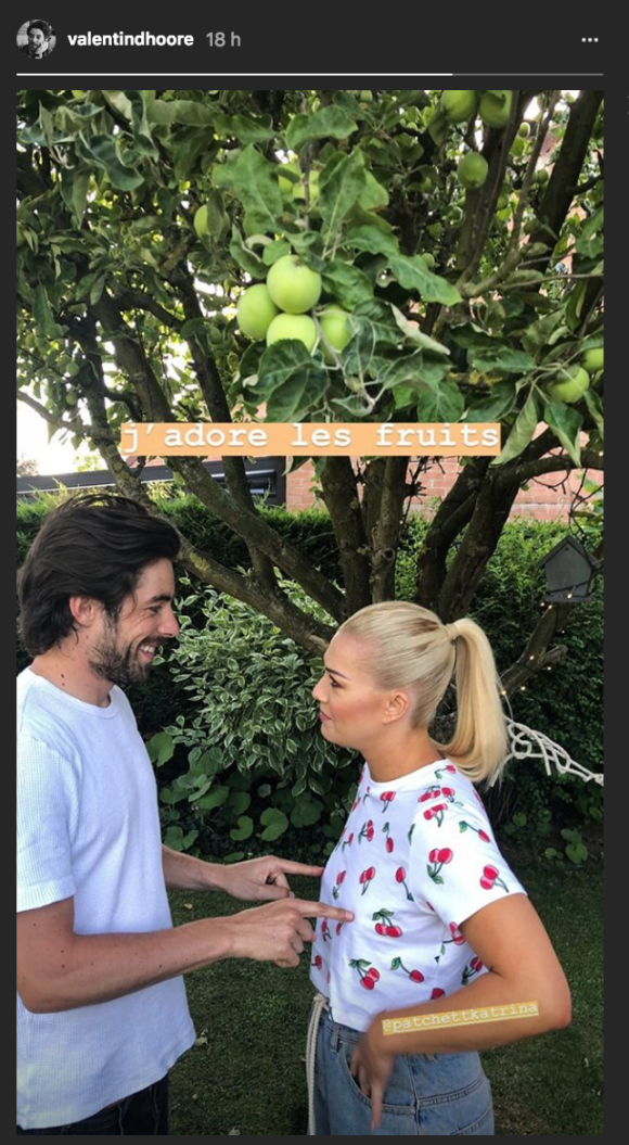 Katrina Patchett avec son mari Valentin d'Hoore sur Instagram, le 25 juin 2018.