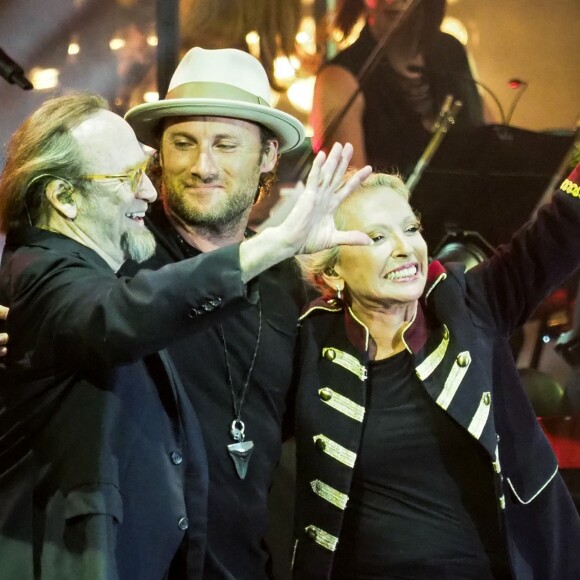 Stephen Stills et Christopher Stills - Véronique Sanson en concert pour l'ouverture du festival des Francofolies de La Rochelle, le 11 juillet 2018.
