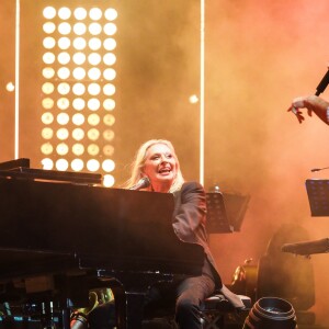 Vianney - Véronique Sanson en concert pour l'ouverture du festival des Francofolies de La Rochelle, le 11 juillet 2018.