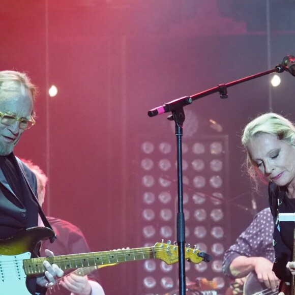 Stephen Stills et Christopher Stills - Véronique Sanson en concert pour l'ouverture du festival des Francofolies de La Rochelle, le 11 juillet 2018.