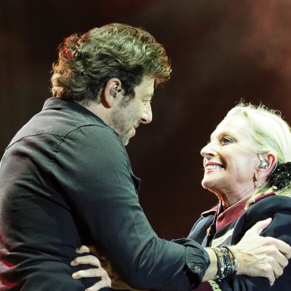 Patrick Bruel - Véronique Sanson en concert pour l'ouverture du festival des Francofolies de La Rochelle, le 11 juillet 2018.