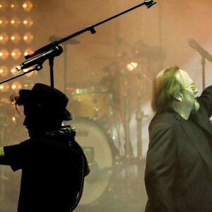 Stephen Stills et Christopher Stills - Véronique Sanson en concert pour l'ouverture du festival des Francofolies de La Rochelle, le 11 juillet 2018.