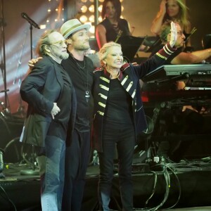 Stephen Stills et Christopher Stills - Véronique Sanson en concert pour l'ouverture du festival des Francofolies de La Rochelle, le 11 juillet 2018.