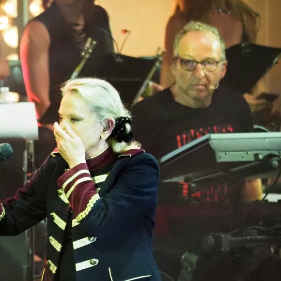 Stephen Stills et Christopher Stills - Véronique Sanson en concert pour l'ouverture du festival des Francofolies de La Rochelle, le 11 juillet 2018.