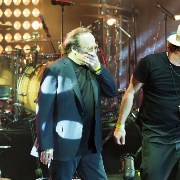 Stephen Stills et Christopher Stills - Véronique Sanson en concert pour l'ouverture du festival des Francofolies de La Rochelle, le 11 juillet 2018.