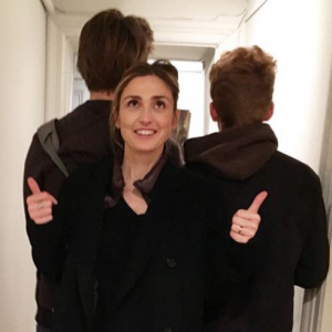 Julie Gayet et ses fils Tadéo et Ezéchiel sur Instagram, le 18 novembre 2016.