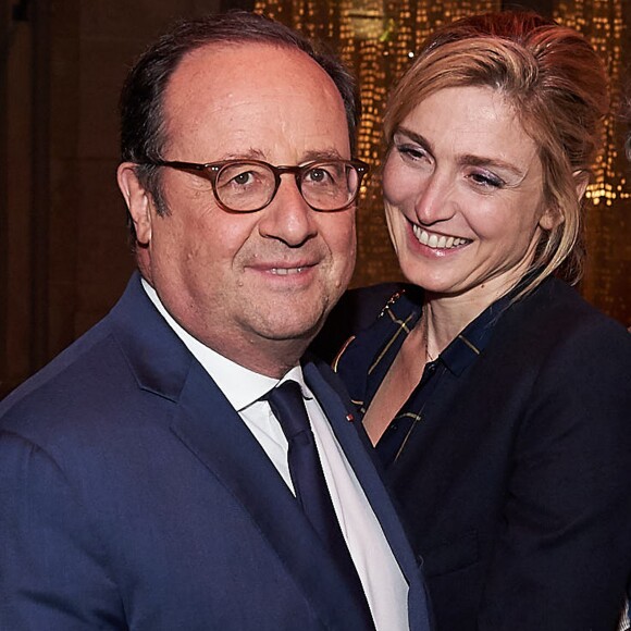 François Hollande et sa compagne Julie Gayet - After-party pour la saison 3 de la série "10 pour cent" au Montana à Paris le 25 Avril 2018 © Damien Boisson-Berçu via Bestimage