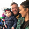 Conor McGregor avec sa compagne Dee Devlin et leur fils Conor Jr. le 17 mars 2018 lors de la Saint Patrick, photo Instagram
