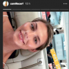 Camille Cerf s'envole pour la Russie avec Iris Mittenaere, Alicia Aylies et Maëva Coucke pour soutenir les Bleus. Instagram le 15 juillet 2018.