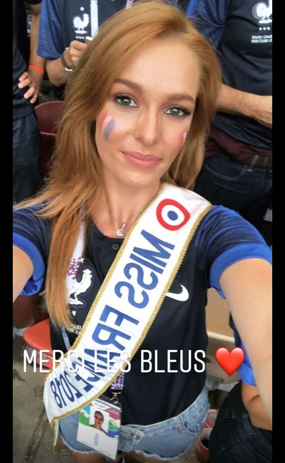 Les Miss France dans tout leurs états après la victoire de l'Equipe de France lors de la Coupe du monde 2018 - 15 juillet 2018