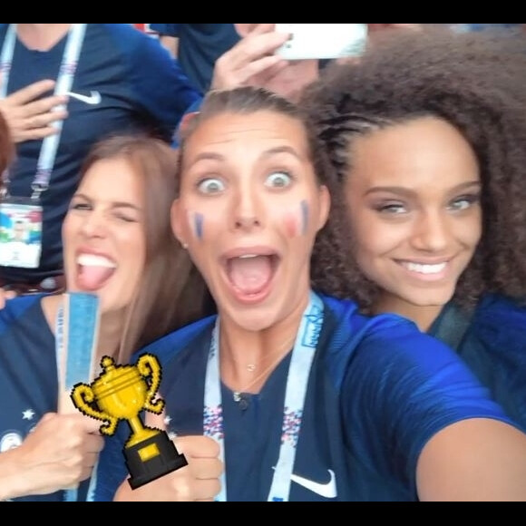 Les Miss France dans tout leurs états après la victoire de l'Equipe de France lors de la Coupe du monde 2018 - 15 juillet 2018