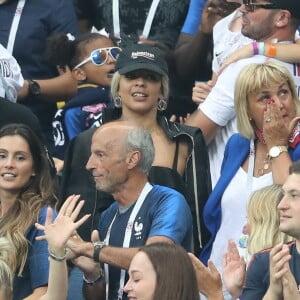 Isabelle Griezmann (mère d'Antoine Griezmann) - People au stade Loujniki lors de la finale de la Coupe du Monde de Football 2018 à Moscou, opposant la France à la Croatie à Moscou le 15 juillet 2018 © Cyril Moreau/Bestimage