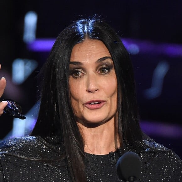 Demi Moore sur la scène du "Comedy Central Roast of Bruce Willis" au Hollywood Palladium à Los Angeles le 14 juillet 2018